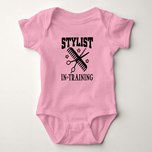 Stylist in Training Hair Barber Romper (Voorkant)