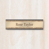 Stylist Leopard Print Pattern Deurbordje (Voorkant)