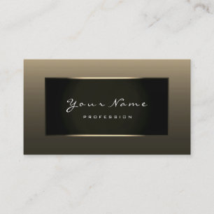 Stylist Mode Blogge Champagne Faux Gold Black Visitekaartje