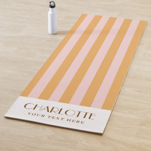 Stylist Stripes Gepersonaliseerde geschenken Monog Yogamat