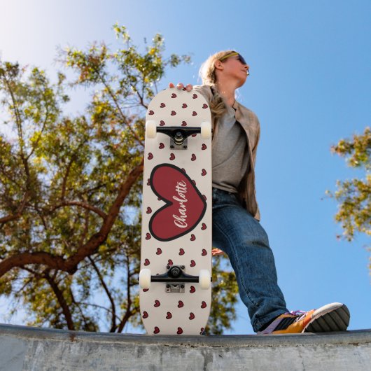 Stylist Sweet Heart Gepersonaliseerde geschenken s Skateboard (Buiten 1)