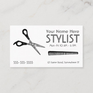 Stylist White Appointment Visitekaartje