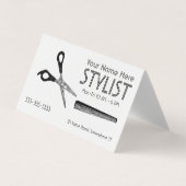 Stylist White Appointment Visitekaartjes (Voorkant)