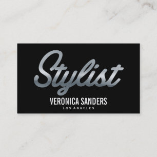 Stylist Zilver Schrift Visitekaartje