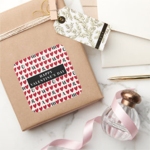 Styliste Cute Sweet Heart Motif Stickers & Étiquet