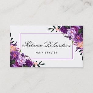Styliste de cheveux floraux violet Rendez-vous GP