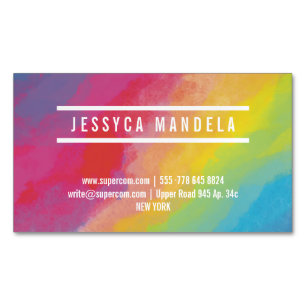 Styliste moderne Art Carte de visite Magnet