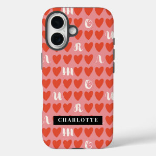 Styliste Sweet Heart Motif Monogramme coque iphone