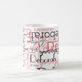 Stylistiquement Personnalisée Mug rose noir pour e (Centre)