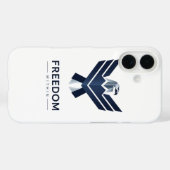 Stylized Blue Eagle "Freedom Within" Case-Mate iPhone Case (Achterkant (horizontaal))