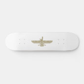 Stylized Faravahar Skateboard (Horizontaal)