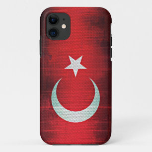 Stylized Flag of Turkey iPhone 11 Hoesje
