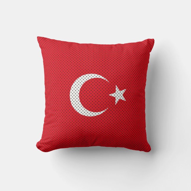 Stylized Flag of Turkey Kussen (Voorkant)