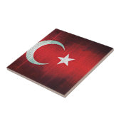 Stylized Flag of Turkey Tegeltje (Zijkant)