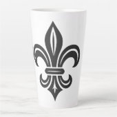 "Stylized Fleur-de-lis" Latte Mug (Devant)