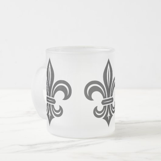 "Stylized Fleur-de-lis" Mug (Devant gauche)