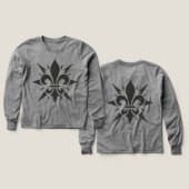 "Stylized Fleur-de-lis" T-Shirt (Motif recto et verso)