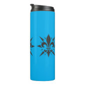 "Stylized Fleur-de-lis" Thermal Tumbler Thermosbeker (Geroteerd rechts)