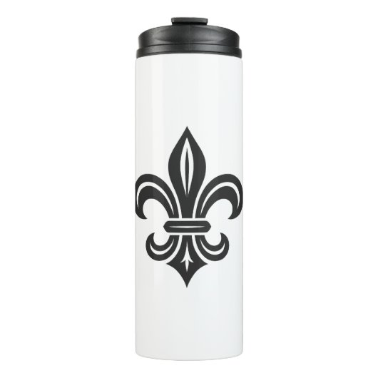 "Stylized Fleur-de-lis" Thermal Tumbler Thermosbeker (Voorkant)