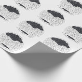 Stylized Rain Cloud with Falling Rain and Puddle Cadeaupapier (Hoek)