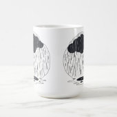 Stylized Rain Cloud with Falling Rain and Puddle Koffiemok (Center)
