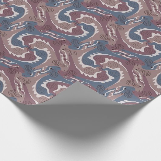 Stylized Swirling Hares Tesselation 7 Wrapping P Cadeaupapier (Hoek)