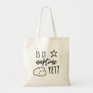 Stylized Text & Cute Black Sheep Tote Bag