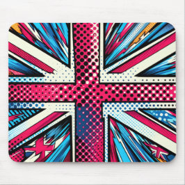 Stylized union jack Mousepad Muismat