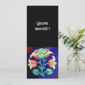 STYLIZEN STROOM/PINK RED GREEN ORANJE BLAUWE VLOER KAART (Staand voorkant)