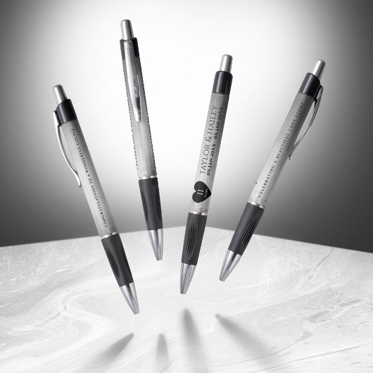 Stylo 11ème anniversaire de Mariage en acier