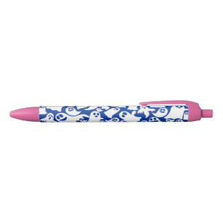 Stylo à bille rose Fantôme éffrayant
