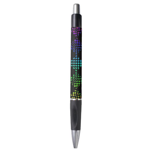 Stylo à damiers Moire par Kenneth Yoncich (Devant (Vertical))