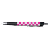 Stylo à damiers rose et blanc (Bas)