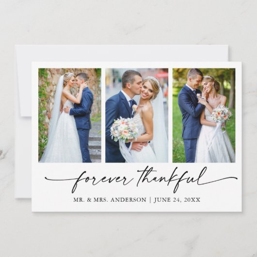 Stylo à encre Calligraphie Merci 3 Mariage photo (Devant)