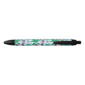 Stylo à encre noire motif de fleur exotique (Dos)