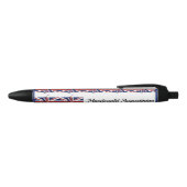 Stylo à encre noire personnalisé | UNION JACK | DR (Haut)