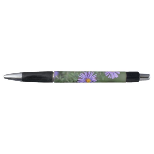 Stylo à fleurs violettes (Devant)