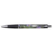 Stylo à fleurs violettes (Dos)