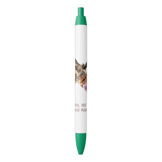 Stylo à girafe amusant - Texte personnalisé (devant Vertical)