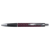 Stylo à grappes de fleurs rose et noire (Dos)