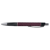 Stylo à grappes de fleurs rose et noire (Bas)