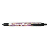 Stylo à papillons rose pourpre personnalisé (Dos)