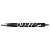 Stylo à rayures Zebra - Blanc noir (Devant)