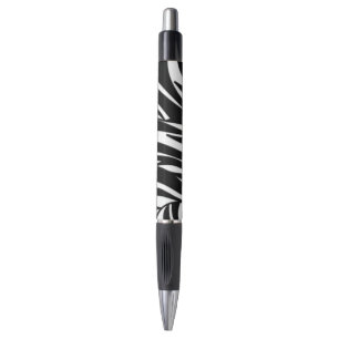 Stylo à rayures Zebra - Blanc noir