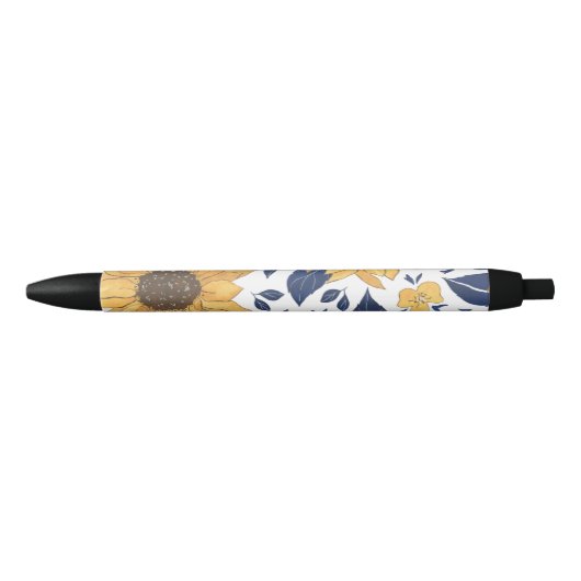 Stylo à tournesol et stylo à fleurs jaunes (Devant)
