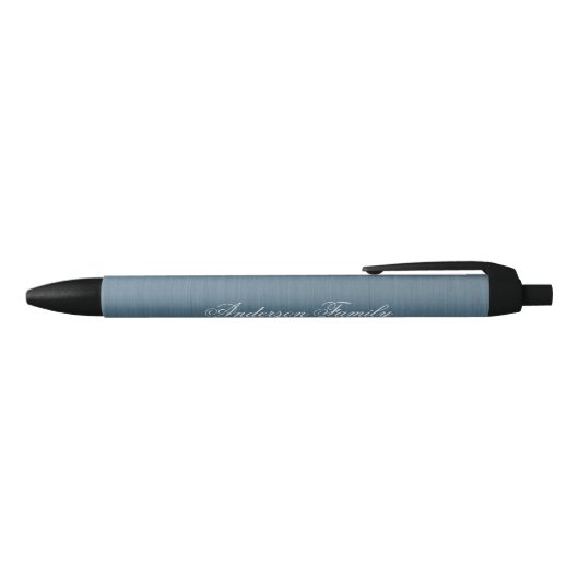 Stylo Affaires Monogramme Personnalisé Bleu Modern (Haut)