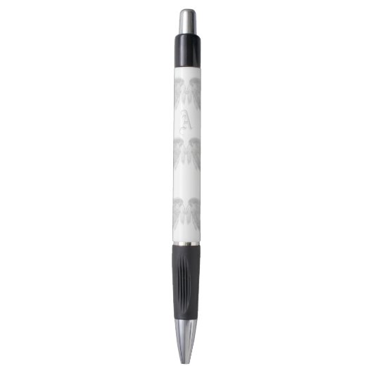 Stylo AILES D'ANGE Monogramme Blanc (Devant (Vertical))