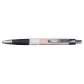 Stylo Ajouter Logo Girly Blush Pink Elegant Nom Titre (Dos)