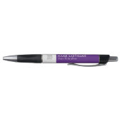 Stylo Ajouter Logo Simple Moderne Purple Élégant Nom Tit (Bas)