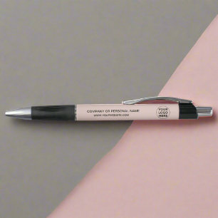 Stylo Ajouter un logo et du texte l Promotionnels Blush